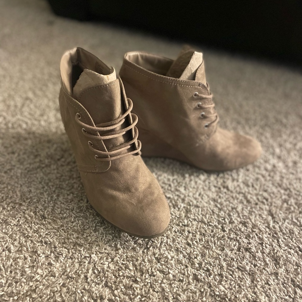 Suede Ankle Booties